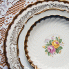 vintage plates, antique plates for rent
