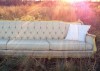 Vintage ivory sofa for rent
