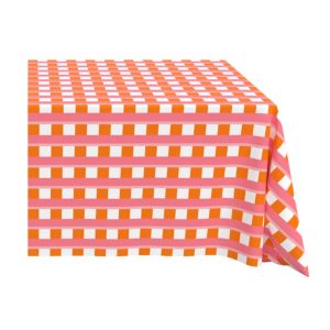 Clementine: Pink + Orange Rectangle Table Linen