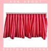 The Watergate x Ritchie: 6' Pleated Red + White Striped Bar