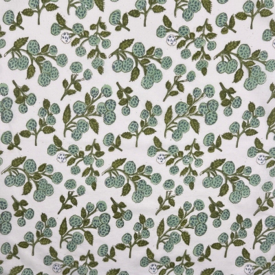 The Thistle: Sage Green + White Floral Table Linen